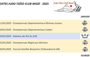 DATES IMPORTANTES DE 2025 A RETENIR