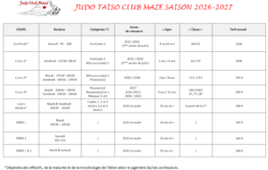 Tarifs et Programmations 2026 - 2027
