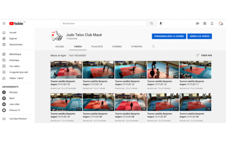 NOUVELLES VIDEOS SUR NOTRE CHAINE YOUTUBE