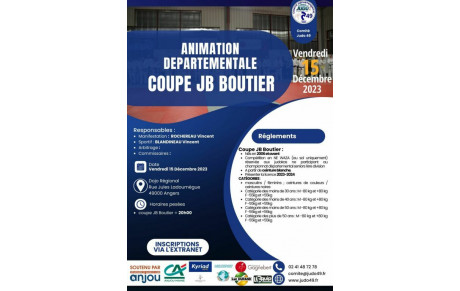 COUPE JB BOUTIER - PAS DE COURS ADULTES VENDREDI 15 DECEMBRE