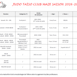 Tarifs et Programmations 2026 - 2027